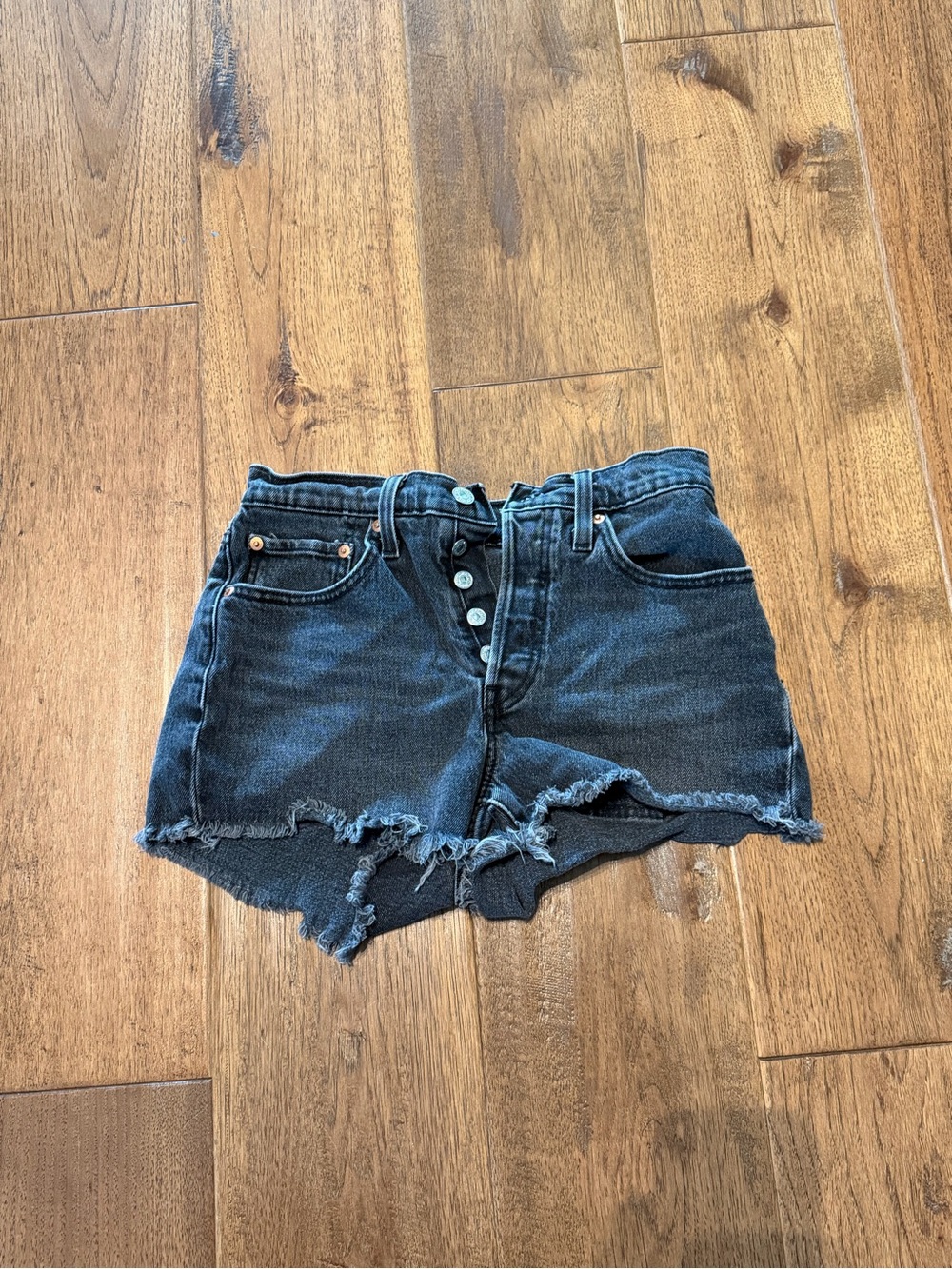 Levi's 501  Distressed Denim Shorts